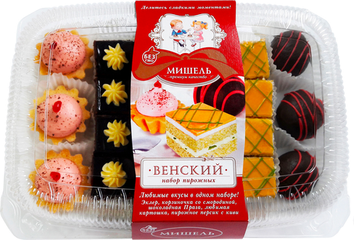 

Набор пирожных Мишель Венский 18 шт. 320 г