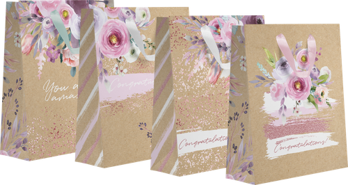 

Пакет подарочный 32x26.5x12.5 см 1 шт в ассортименте