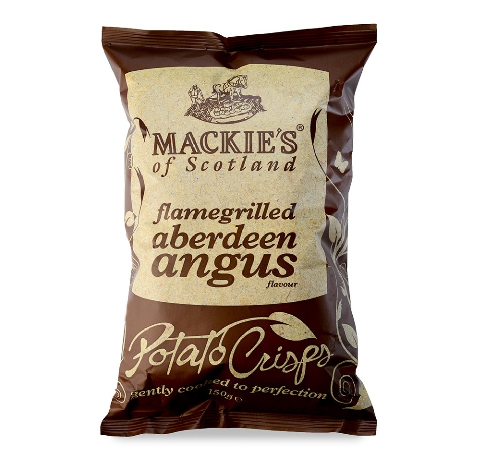 

Чипсы картофельные со вкусом говядины абердин-ангус на гриле, Mackie's, 150 г, Великобритания
