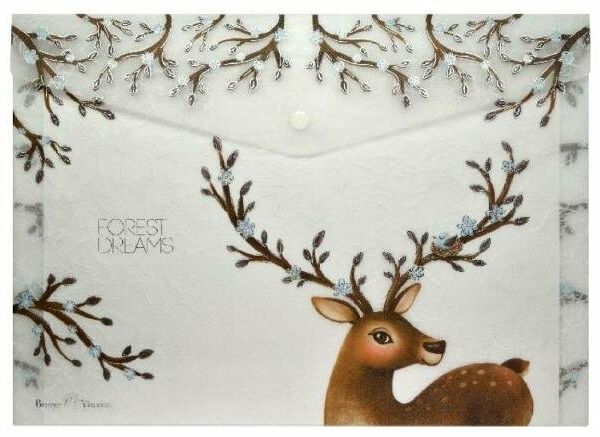 Папка-конверт Альт на кнопке А4 Forest Dream