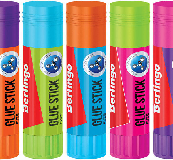 Клей-карандаш BERLINGO Fuze 1 шт в ассортименте, 20г