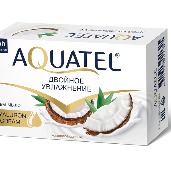 Крем-мыло туалетное Aquatel кокосовое молочко 90 г