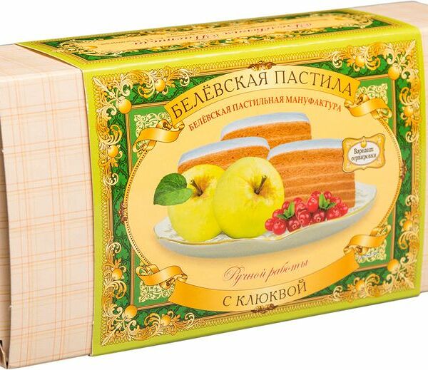 Пастила Белёвская пастильная мануфактура клюква, 200г