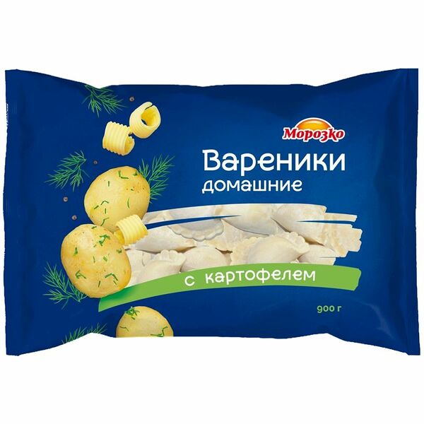 Вареники МОРОЗКО Домашние, с картофелем