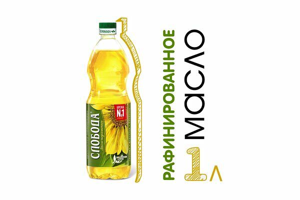 Масло подсолнечное Слобода рафинированное дезодорированное