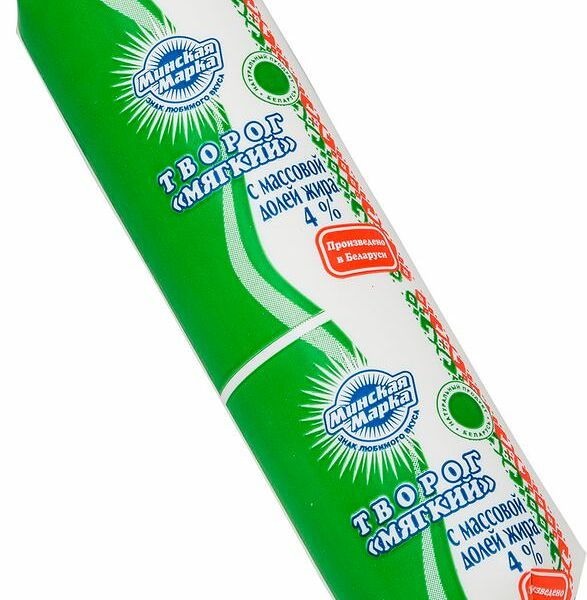 Творог Минская марка мягкий 4%, 400г