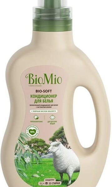 Кондиционер для белья Bio-Mio Bio-Soft Эвкалипт экологичный