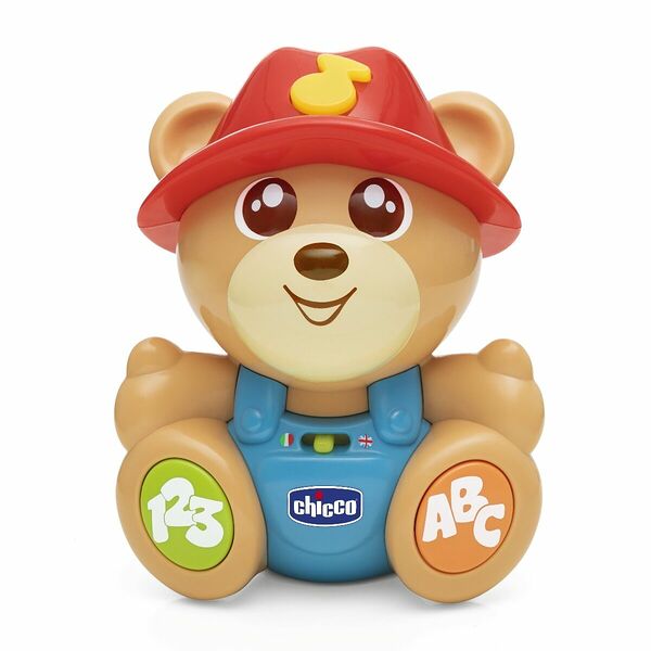 Chicco: Говорящий мишка Teddy пластиковый ABC рус./англ. 6м+ (1378940)