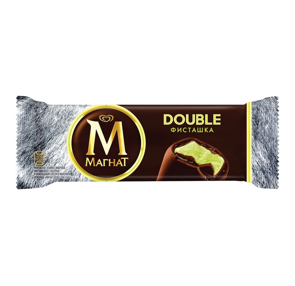 

Мороженое сливочное Магнат Double Фисташка 8% 73 г