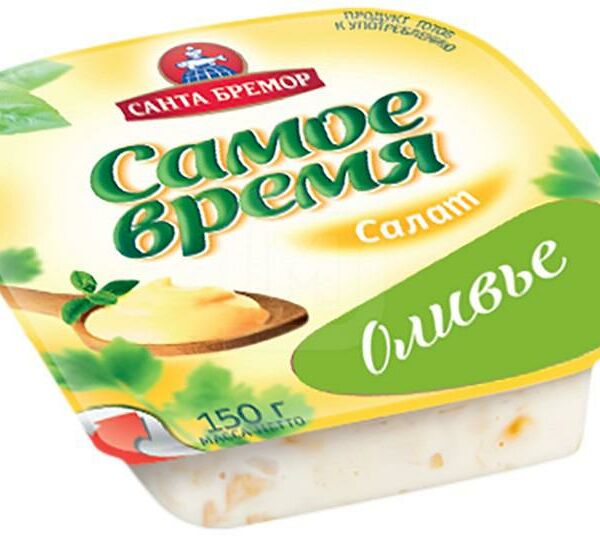 Салат Русское Море Оливье в майонезе 150г