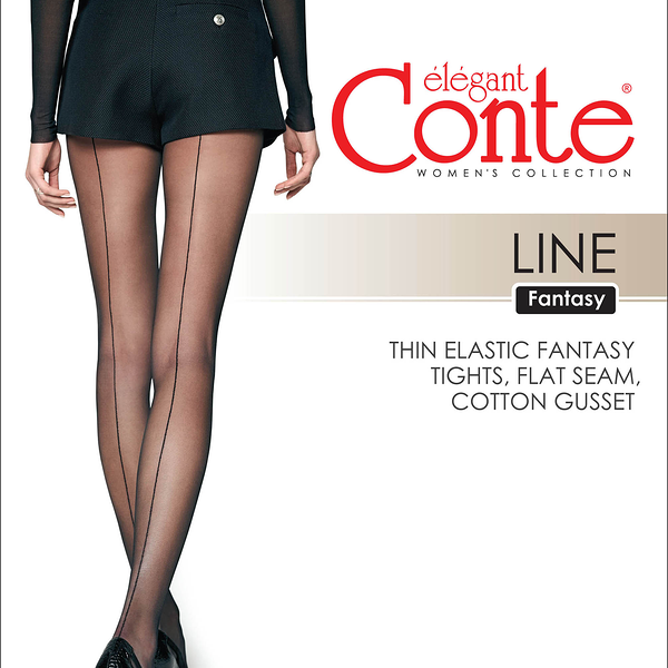 Колготки женские CONTE Elegant fantasy line, 20 den grafit 2, Арт. 20С-45СП