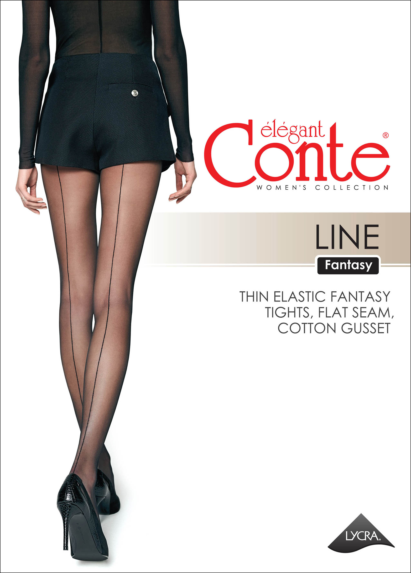 

Колготки женские CONTE Elegant fantasy line, 20 den grafit 2, Арт. 20С-45СП