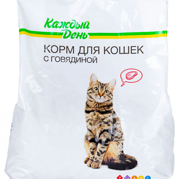 Корм сухой для кошек Каждый день с говядиной