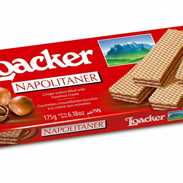 Вафли хрустящие Loacker с лесным орехом175г Австрия