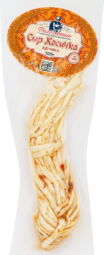 

Сыр Долголетие Косичка с аджикой 45% 100 г