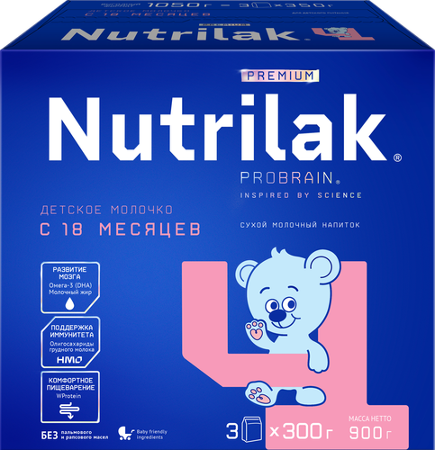 

Смесь молочная Nutrilak Premium с 18 месяцев 900 г