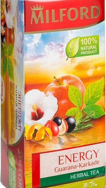 Чай травяной Milford Energy Guarana-Karkade 20*2г