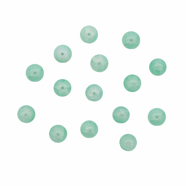 1301132 Бусины стеклянные 'Нефритовое кракле' 10мм, упак/20шт., Astra&Craft(5 бирюза)