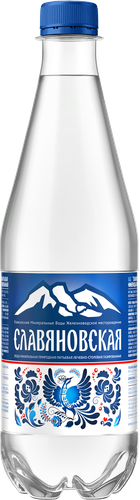 

Вода минеральная СЛАВЯНОВСКАЯ природная лечебно-столовая газированная, 0.5л