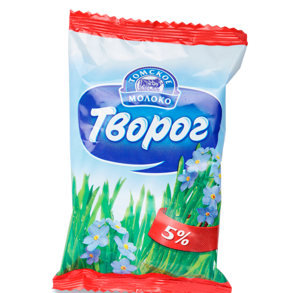 Творог Томское молоко зерненый 5%