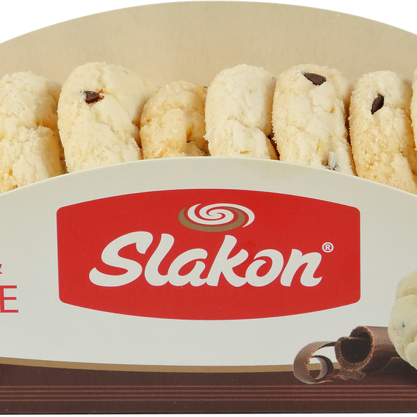 Печенье сдобное СЛАКОН Блондинка с шоколадом, 160г
