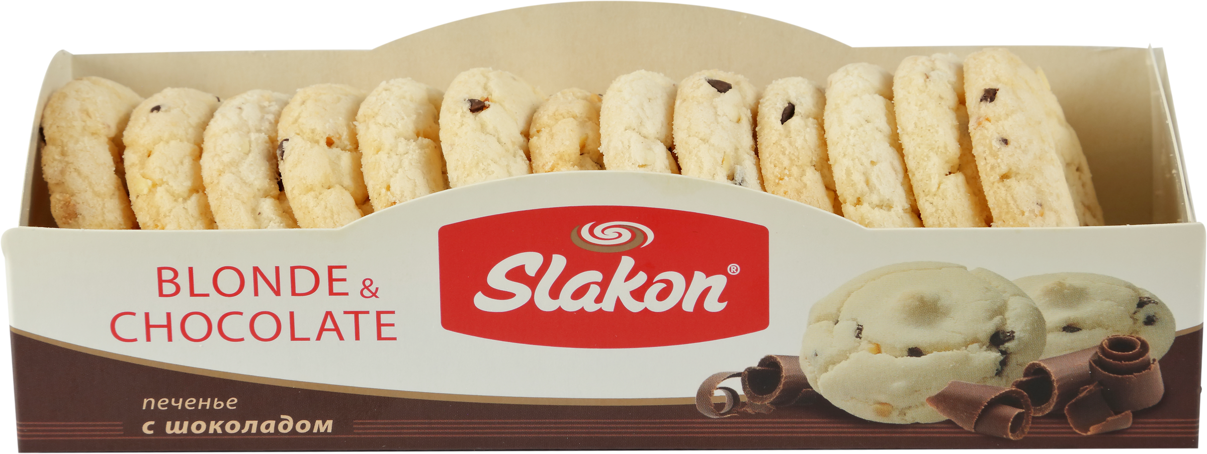 

Печенье сдобное Slakon Блондинка с шоколадом, 160 г