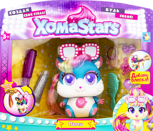 

Игрушка Хомячок Патти 1Toy с растущими волосами и аксессуарами в ассортименте