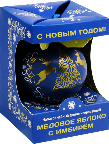 

Набор подарочный Напиток чайный Новогодний шар Медовое яблоко с имбирем, 20г