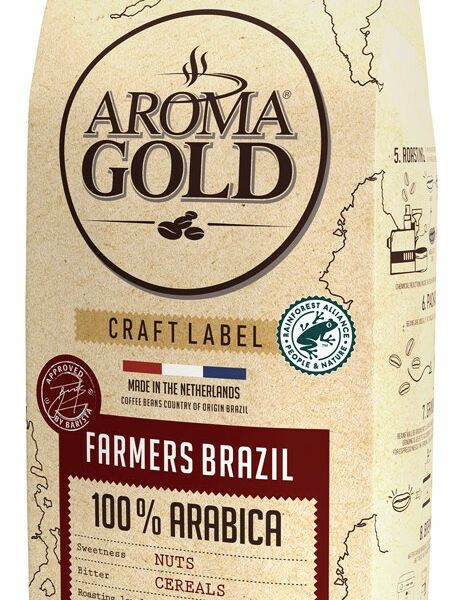 Кофе Aroma gold Craft Farmers Brazil натур жар в зернах 1кг