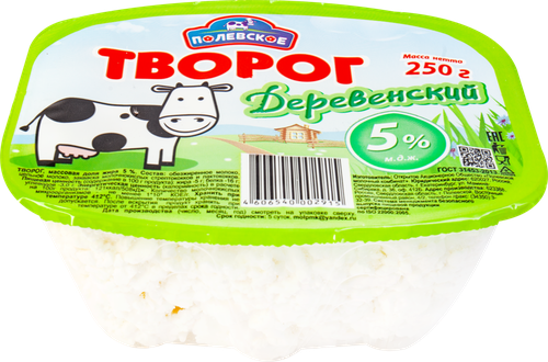 

Творог Полянка Деревенский 5% 250 г