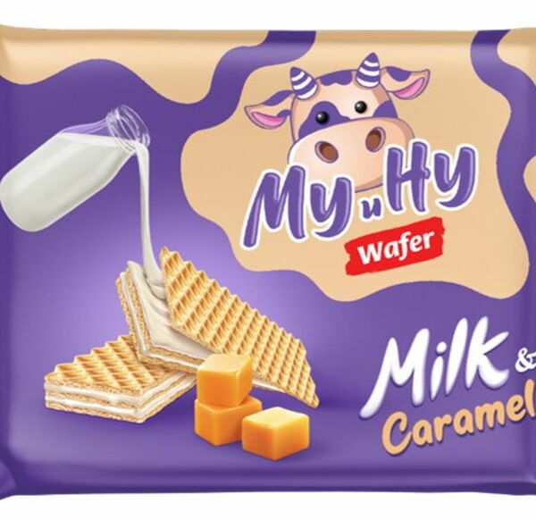 Вафли Сладонеж Му и Ну карамельные с молоком 70г