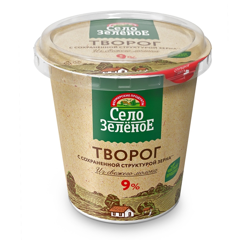 

Творог Село Зелёное 9% 220 г