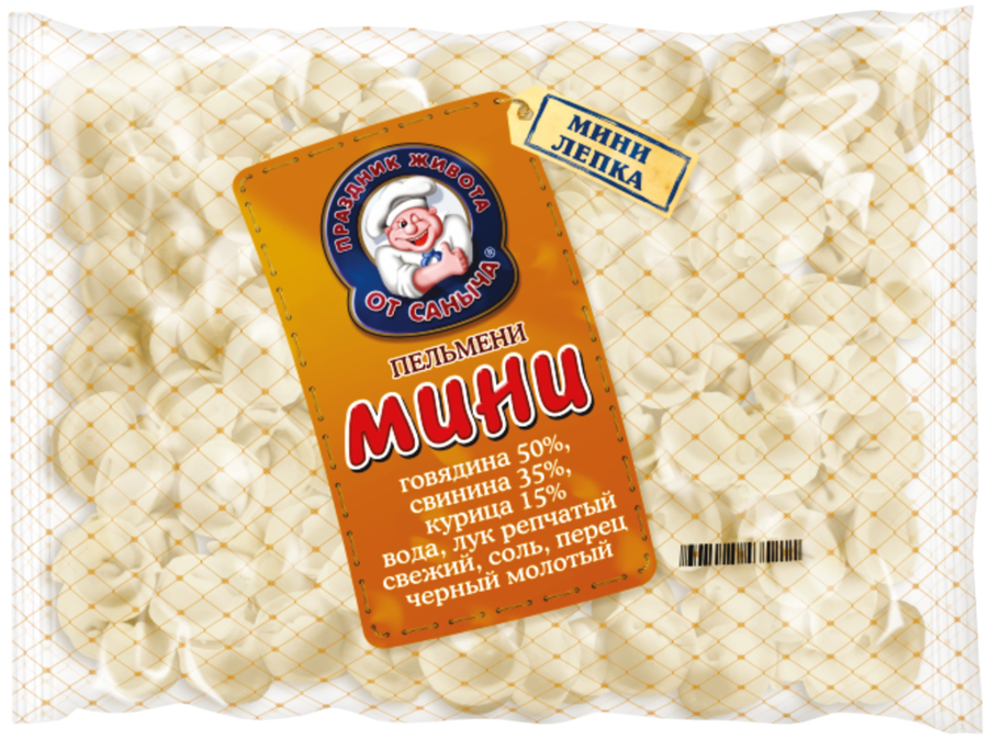 

Пельмени От Саныча мини категория Б 800 г