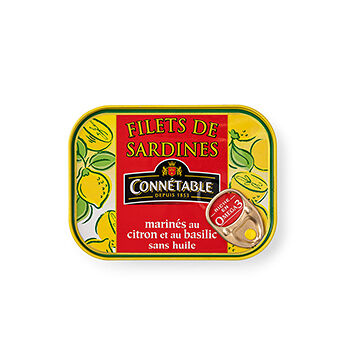 Филе сардин Connetable в маринаде с лимоном и базиликом 100г, Марокко