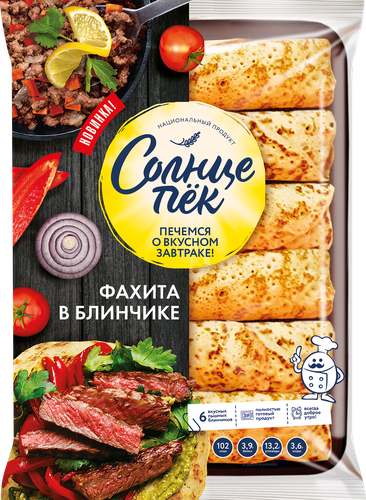 

Блинчики Солнцепёк Фахита замороженные 360 г