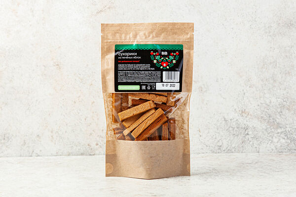 Сухарики из печеных яблок