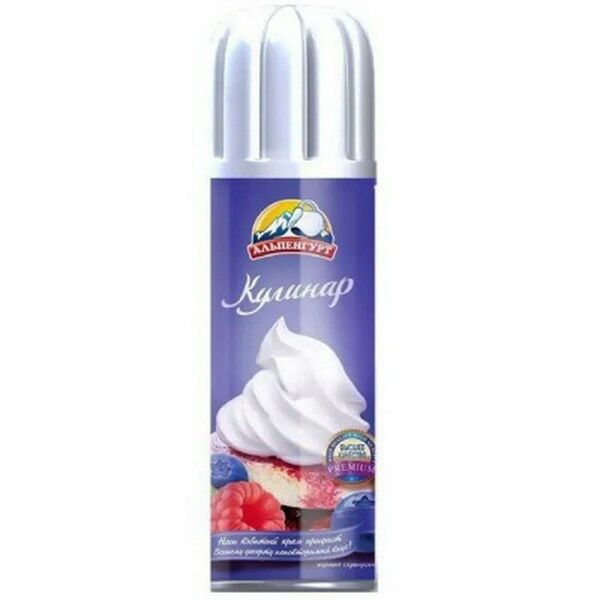 Крем взбитый Альпенгурт Кулинар ультрапаст 26,5% на раст маслах 250г