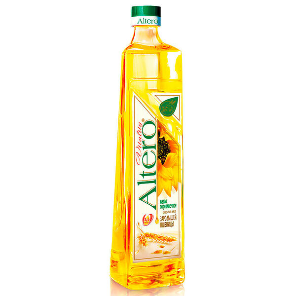 Масло подсолнечное Altero 810мл с добавлением масла зародышей пшеницы