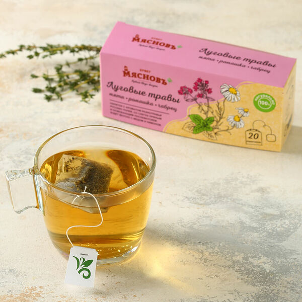 Напиток чайный Луговые травы МясновЪ Буфет пакетированный 20 шт