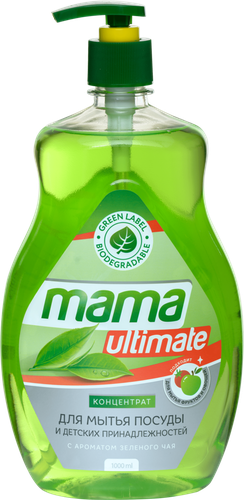

Средство для мытья посуды Mama Ultimate с ароматом Зеленого чая 1 л