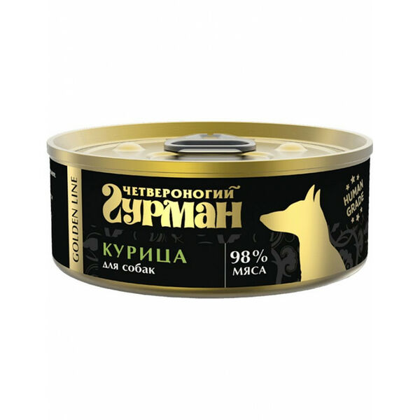 Четвероногий Гурман Golden line курица для собак 100 г