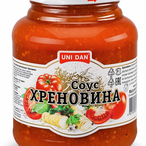 Соус томатный Uni dan с хреном