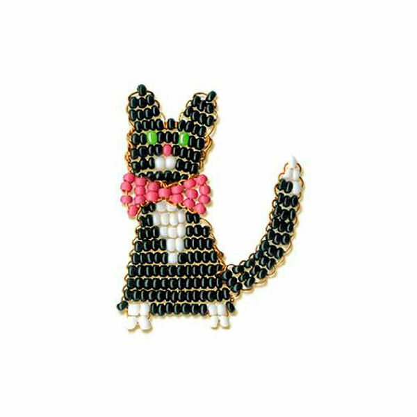 Б033 Набор для бисероплетения Риолис 'Кот'4*3,5см