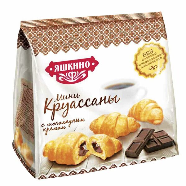 Мини-круассаны Яшкино с шоколадным кремом 180г