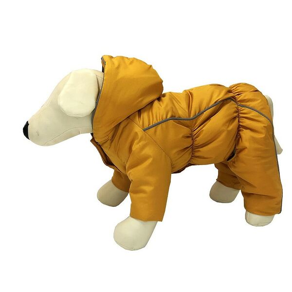 Комбинезон на синтепоне для собак Osso р.32, L, горчичный