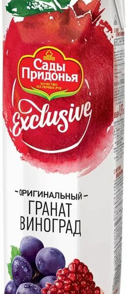 Нектар Сады Придонья Гранат, Виноград для питания детей старше 3 лет 0.97л