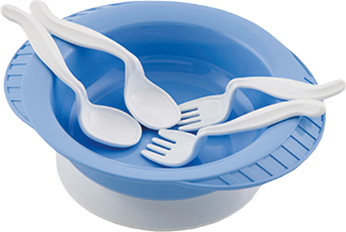 

Тарелка детская Малыш на присоске, с набором вилок и ложек арт. С422, цвет в ассортименте