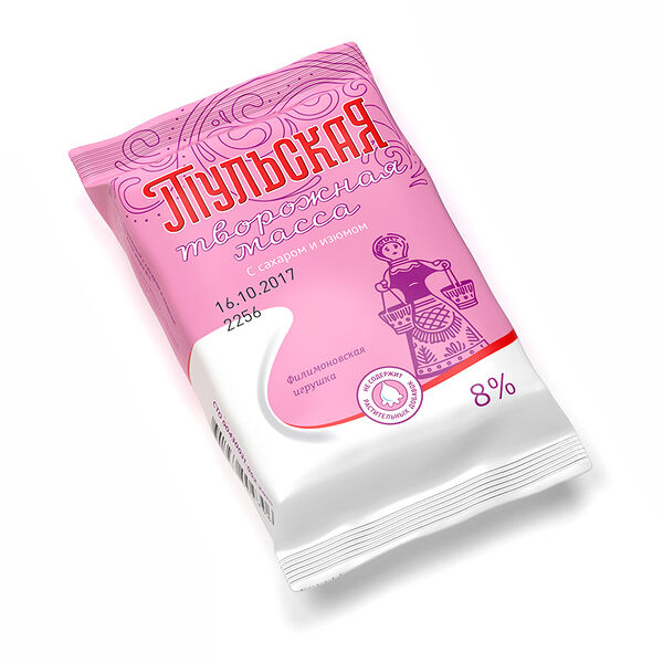 Масса творожная Тульский молочный комбинат Тульская с сахаром и изюмом 8%