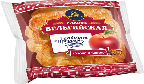 

Слойка Каравай Бельгийская с яблоком и корицей 70 г