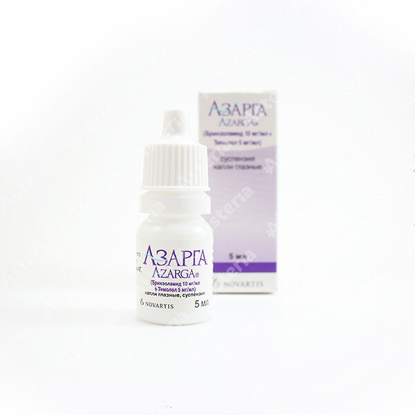 Азарга глазная капля 10мг/мл 5мг / мл 5мл